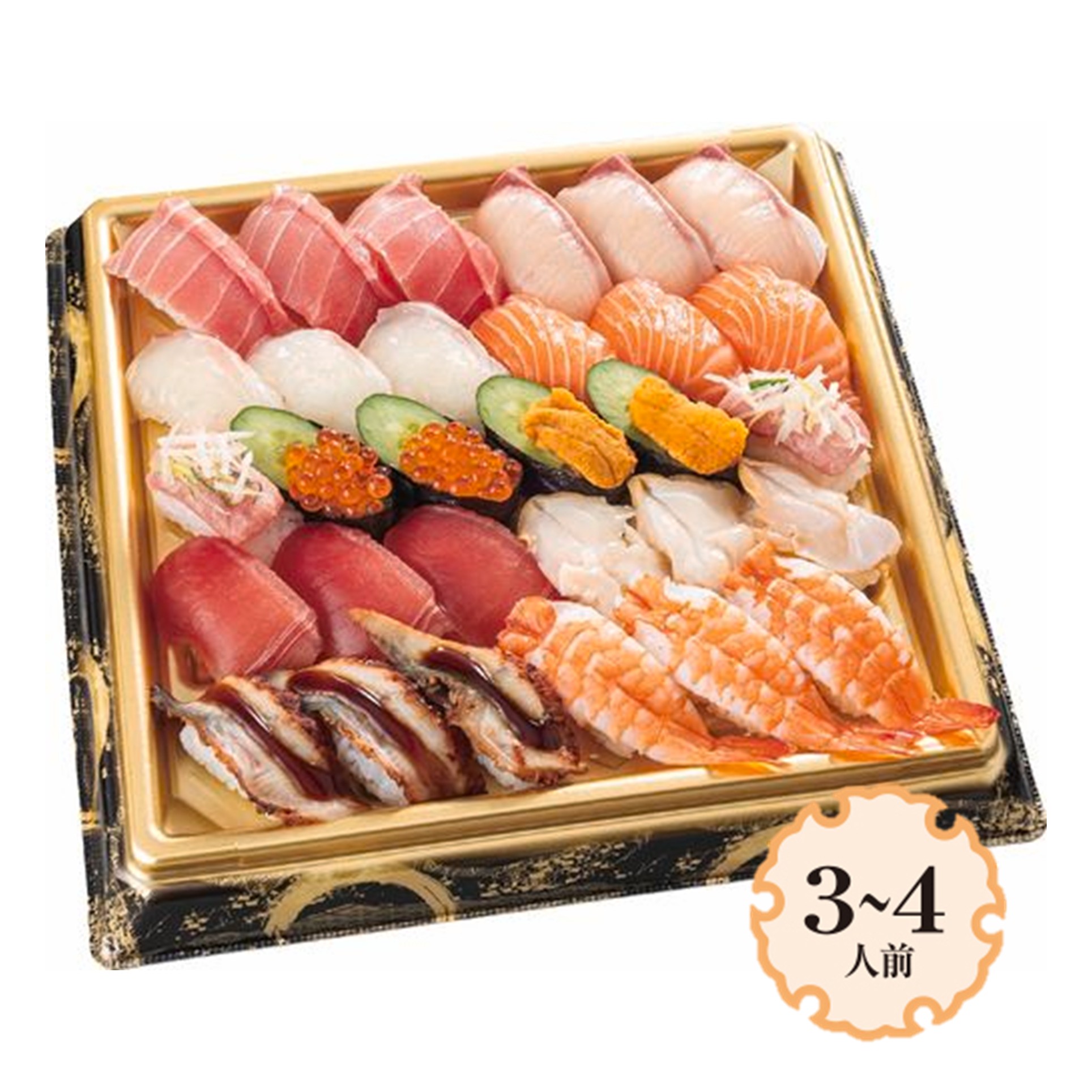 魚屋の握り盛合せ(とろ入)30貫 3～4人前 商品サムネイル